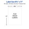 Avery Full-Sheet Printable Shipping Labels, 8.5" x 11" Customizable Stickers, White, 100 Blank Mailing Labels, Great for Mailing, Shipping, Organizing, and More (5165)